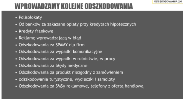 rodzaje odszkodowa